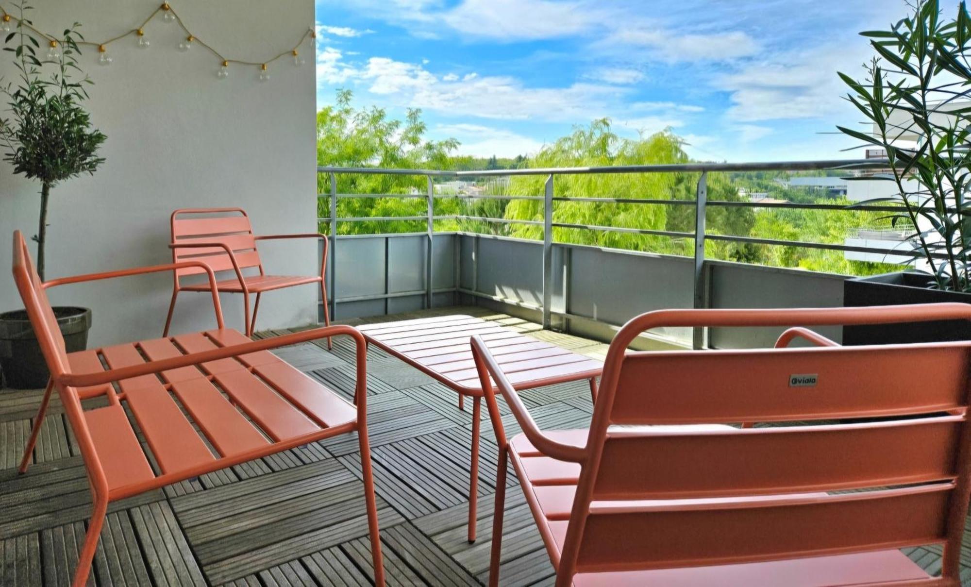 T3 Universites & Hospitals - Havre De Paix Pres Toulouse - Parking - Terrasse Esterno foto
