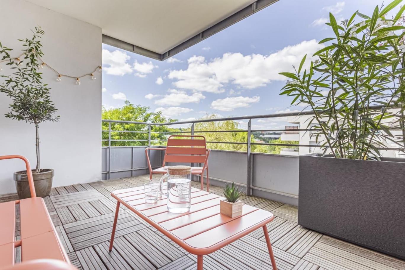 T3 Universites & Hospitals - Havre De Paix Pres Toulouse - Parking - Terrasse Esterno foto